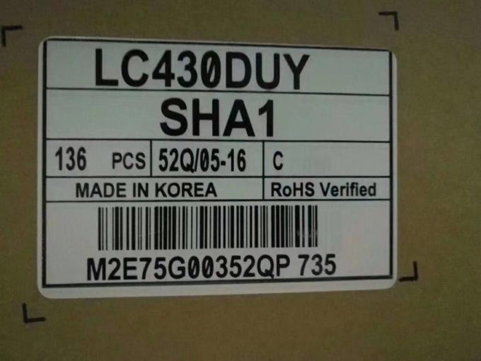 LC430DUY-SHA1 এলসিডি panel front view