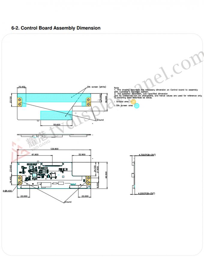 Quality inspection process of LC490EQY-SMMA2 এলসিডি panel